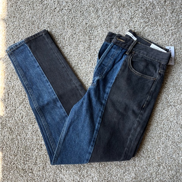 PacSun Eco Colorblocked Ultra High Waisted Slim Fit Jeans - Picture 4 of 7